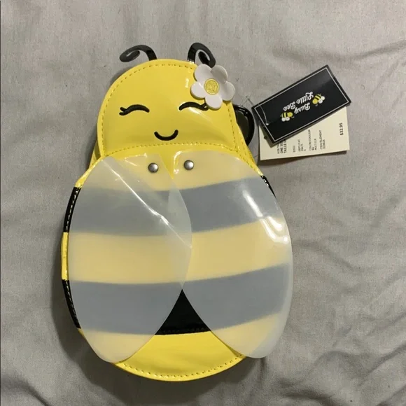 NWT - Gymboree Bee-Themed Kids Bag with Yellow and Black Stripes - Picture 1 of 4
